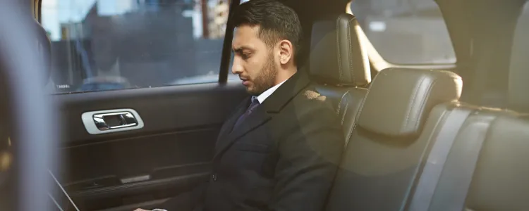 passager business dans un taxi a lille partenaire des plus grandes societes